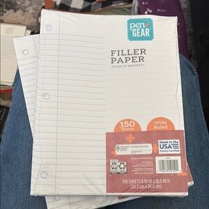 White Filler Paper